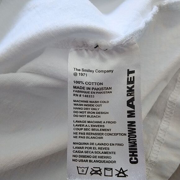 Chinatown Market Hip-Hop y2k Graphic T-Shirt black white‎ size L - Picture 6 of 7